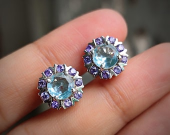 ペアカットブルートパーズドロップイヤリング – 925スターリング