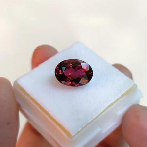 AAA Pink Tourmaline Oval – 3.25ct Natural Faceted Gemstone (11×8mm) Loose Stone for Jewelry Making