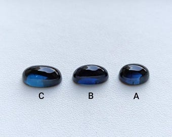 AAA Natural Blue Tourmaline Oval Cabochon – Rare Blue Tourmaline Loose Gemstone for Jewelry Making