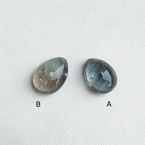 Natural Moss Aquamarine Pear Cabochon – Unique Aquamarine Loose Gemstone – Pear Cut Aquamarine for Jewelry Making