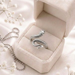 ORMring - ORMdesignring - silverring - silverband - present till honom - födelsedagspresent - klassisk ring - Ormsmycken
