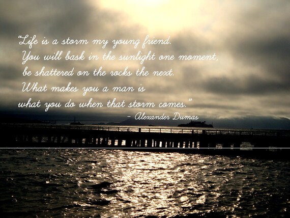 Items similar to Storm - 8x10 photography print with quote on Etsy
