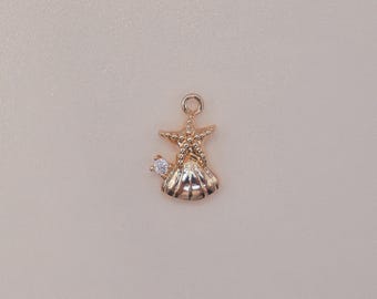 Mini starfish shell diy pendant bracelet and jewelry accessories