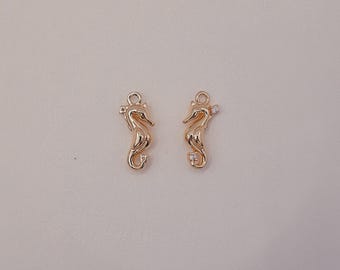 DIY Gold Seahorse Pendant – Necklace Bracelet Set, Bestie Gift