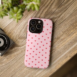 Heart Pattern Phone Case, Cute Phone Cover, Valentines Day Gift, Gift for Her, Love Theme Cell Phone Case