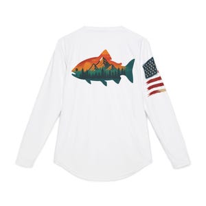 Men&#39;s UV Protection Long Sleeve Fishing Shirt, Outdoor Adventure Apparel, Summer Beach Gear, Gift for Dads and Fishermen