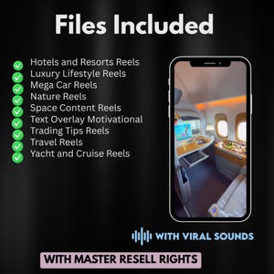 Luxury reels included on different niches