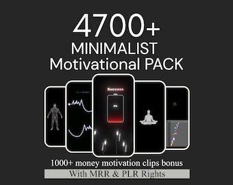 4700+ Motivational Reels Video Bundle, PLR MRR, Viral Inspirational Videos, TikTok, Instagram YouTube, Digital Marketing, Minimal Reels