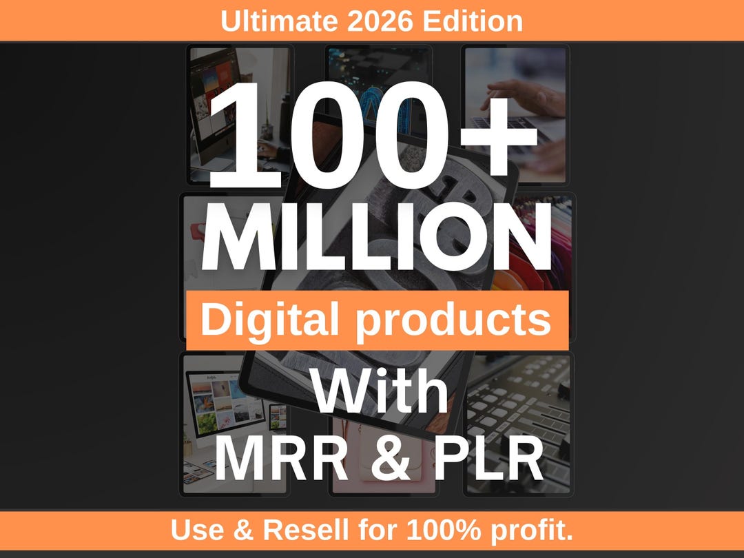 100+ Million Digital Products Bundle | PLR & MRR Master Resell Rights ...