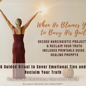 When He Blames You — Printable Narcissistic Projection Guide & Journal