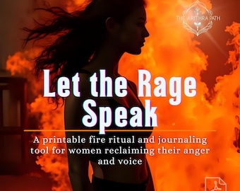 Printable Rage Journal The Sacred Rage Kit – Printable Ritual Journal for Anger Healing ...
