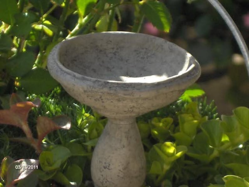 Dollhouse and Miniatures miniature birdbath old stone birdbath Etsy