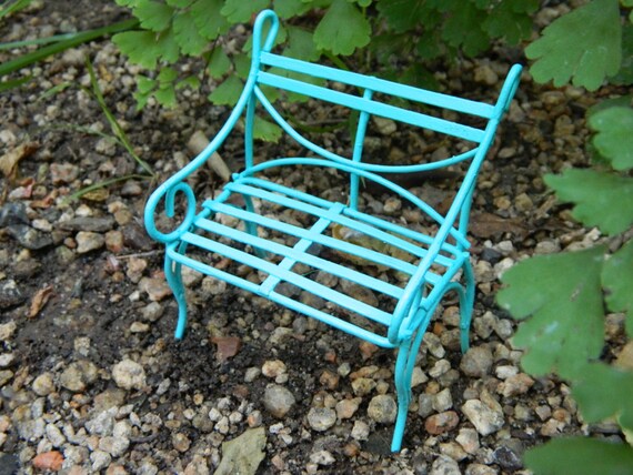 miniature garden bench