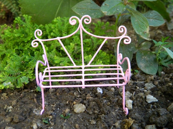 miniature garden bench