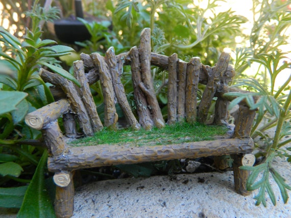 miniature garden bench