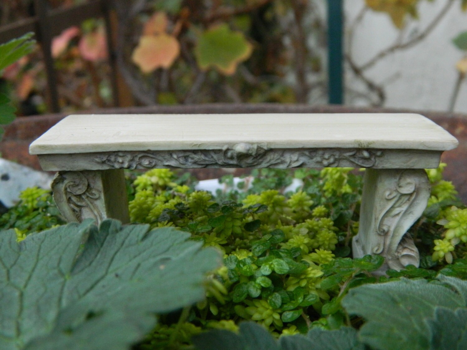 miniature garden bench
