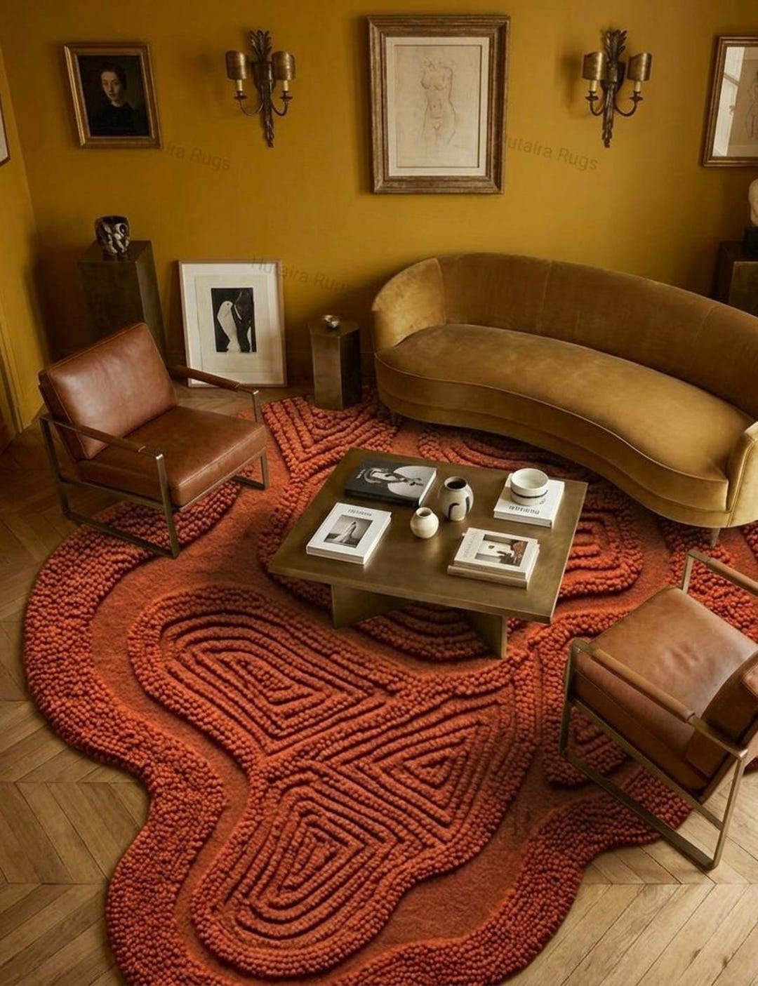 Undulating Small Rugs The Undulate Collection: Hand-tufted Sculptural Rug With Organic Wavy ...