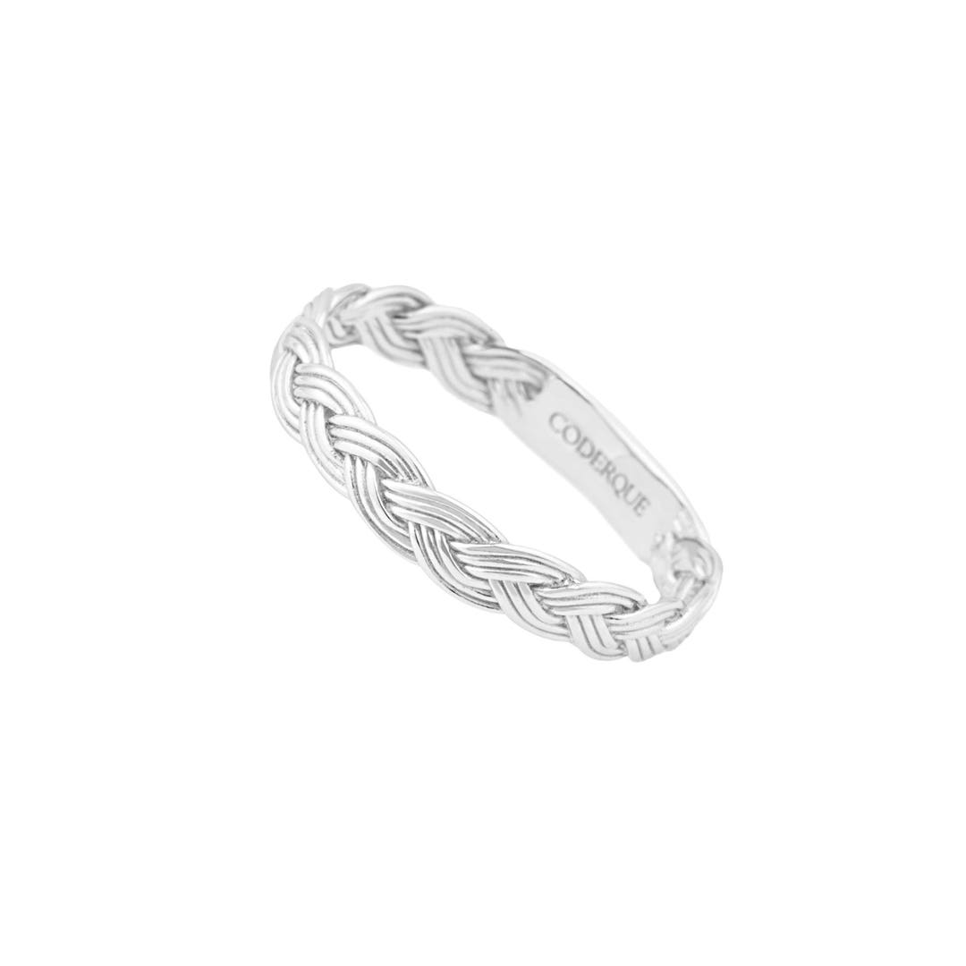 INNOCENT BRAID Ring. Silver. Dainty Ring, Small Ring, Stackable Ring