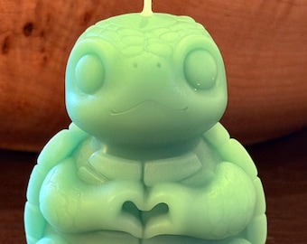 Soy Wax Turtle Candle - Heart Hands, Made to Order