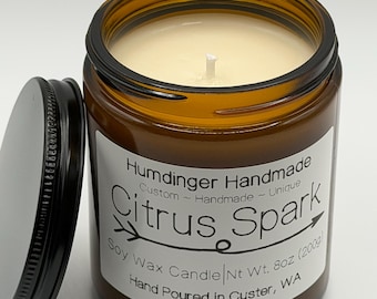 Citrus Soy Candle, Hand Poured