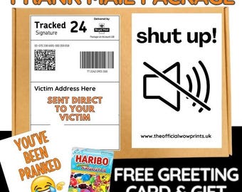 Paquete de correo de bromas divertido: regalo de broma para adultos con dulces