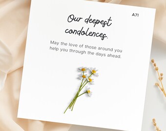 Old English Co. – Beileidskarte „Thinking Of You“ Mit Floralem Design