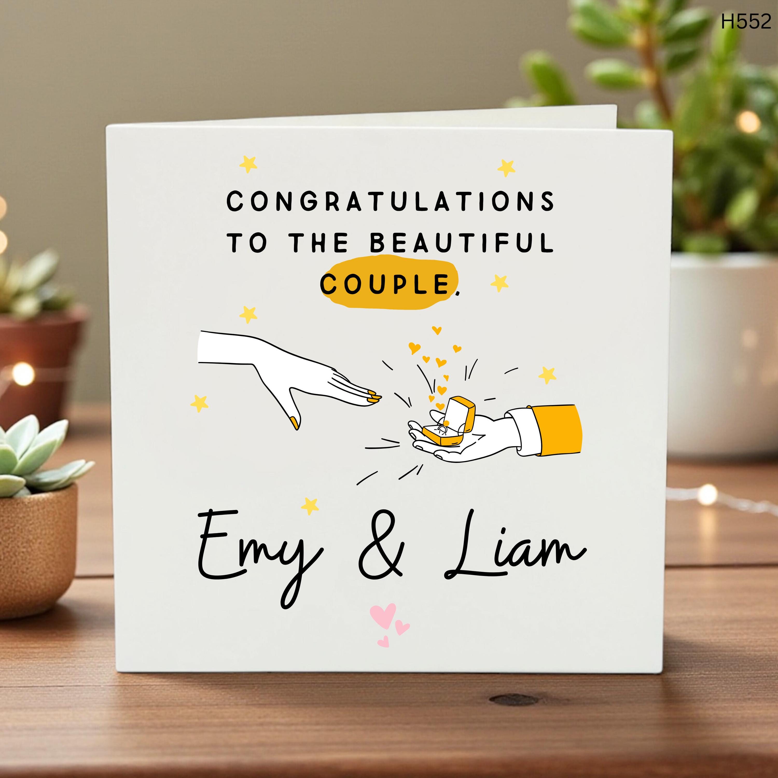 Personalised Congratulations on Your Wedding Day Card | Engagement