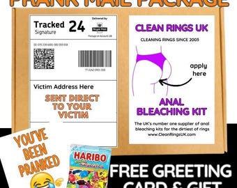 Paquete de correo de bromas divertido: regalo de broma para adultos con dulces y tarjeta