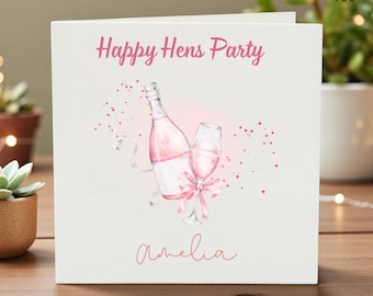 Tarjeta de despedida de soltera personalizada, Tarjeta de despedida de soltera, Feliz despedida de soltera, Tarjeta para la futura novia, Equipo de la novia, Despedida de soltera, Regalo para la despedida de soltera, Fin de semana de despedida de soltera.