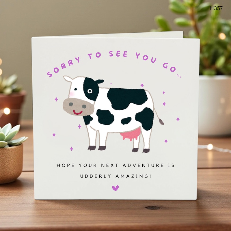 Sorry to See You Go Card - Etsy