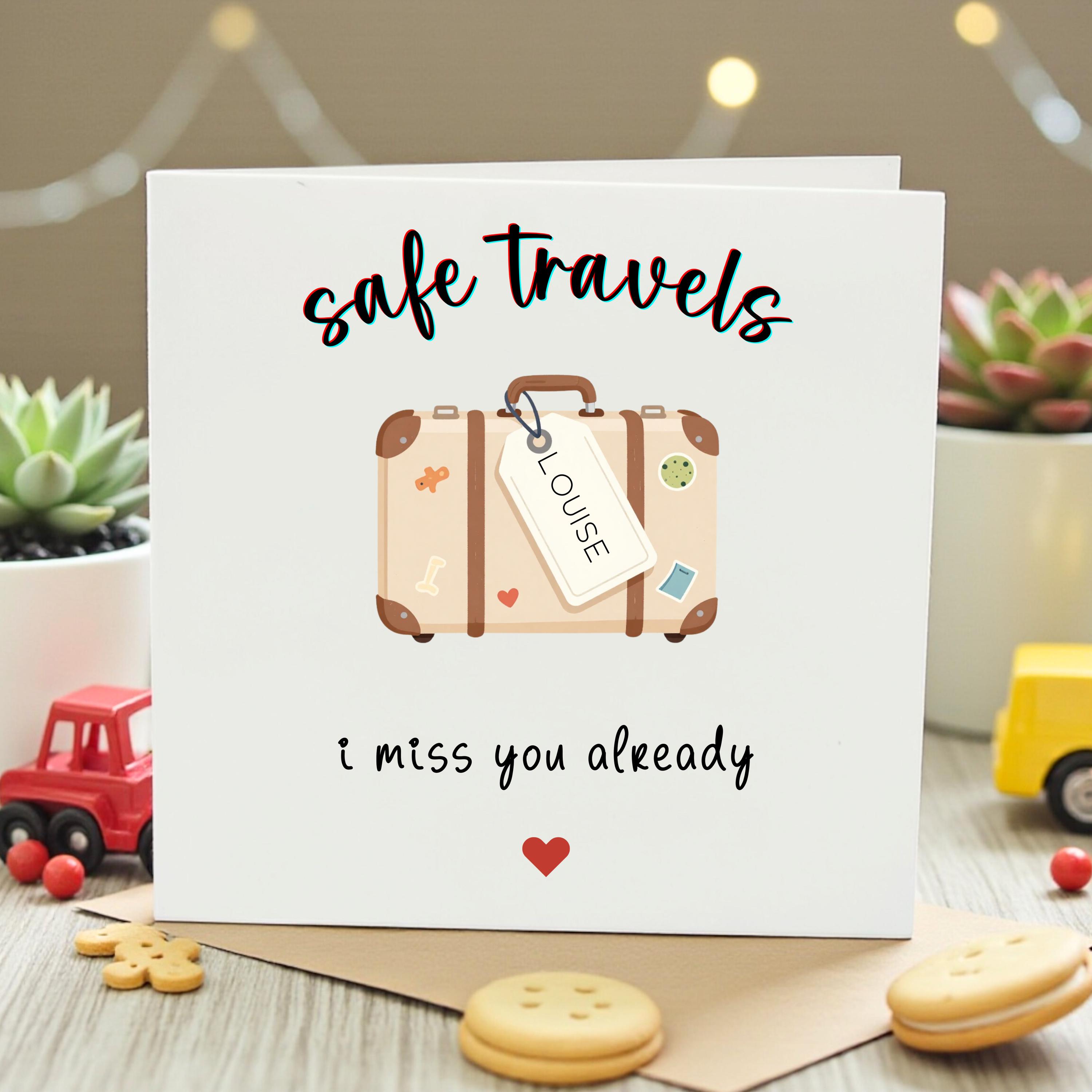 Personalized Safe Travels Card | 