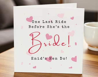 Tarjeta de despedida de soltera personalizada, tarjeta para despedida de soltera, tarjeta para futura novia, novia en equipo, despedida de soltera, regalo para despedida de soltera, despedida de soltera