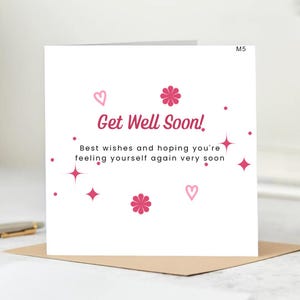 Tarjeta de pronta recuperación: deseos de sanación alentadores y sinceros: saludo perfecto de pronta recuperación para amigos y familiares.