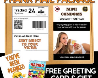 Funny Prank Mail Gag Gift Box: "Lite Pecker" Joke - Sent Anonymously