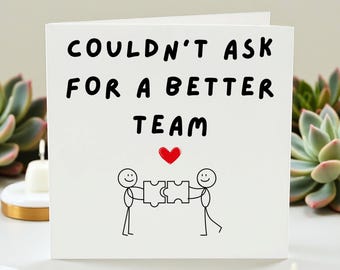 Best Team Ever, Thank You Team Card, Thank You Boss Card, Best Colleagues Card, Work Appreciation CardCard For Work, Goodbye Team Card 6x6