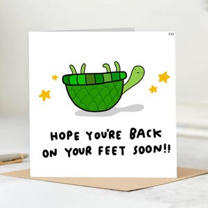 Espero que te recuperes pronto - Tarjeta divertida de &quot;Mejórate pronto&quot; - Tarjeta de &quot;Mejórate pronto&quot; - Tarjeta de amistad - Tarjeta divertida - Tarjeta personalizada