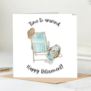 Time To Unwind-Happy Retirement Card,Personalised Retirement Card,Happy Retirement Card,Best of Luck on your Retirement,New Chapter Wishes