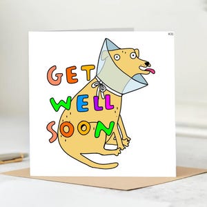 Que te mejores pronto - Tarjeta divertida de &quot;Que te mejores pronto&quot; - Tarjeta de &quot;Que te mejores pronto&quot;, Tarjeta &quot;Pensando en ti&quot; - Tarjeta de amistad - Tarjeta divertida - Tarjeta personalizada