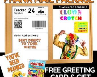 Hilarious Clown Crotch Prank Mail: Gag Gift Surprise Box