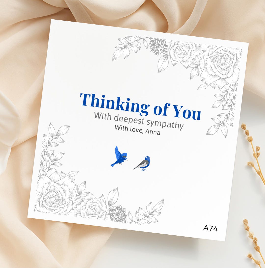 Thinking of You Card | Sympathy Card | Sending Love to You ...