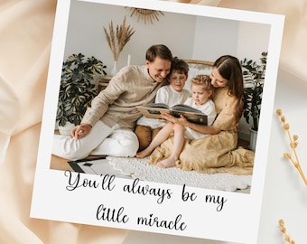 Custom Photo Card: Heartfelt Keepsake for Family, Baby