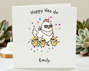 Tarjeta personalizada para despedida de soltera: Feliz despedida de soltera, nombre personalizado, futura novia, tarjeta divertida y original para despedida de soltera.