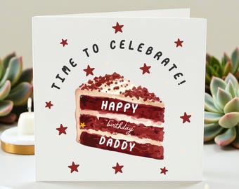 Dad Birthday Card, Birthday Card For Dad, Happy Birthday Dad Card, Birthday Card Dad, Dad Birthday Card From Daughter, From Son, Gift 6x6