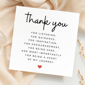 Thank You For Everything, Thank You Friend Card, Thank You Best Friend, Personalised Card, Amazing Friend, Friend Card, Best Friend 6x6