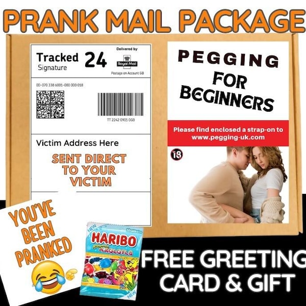 Prank Mail Package: Adult Gag Gift - Ships Directly to Victim