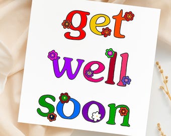 GET WELL SOON kaart-grappige beterschapskaart, herstelkaart - vriendschapskaart - grappige beterschapskaart - grappige kaart - gepersonaliseerde kaart