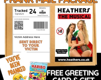 Heathers The Musical Prank Gift Box: Gag Joke with Candy & Card