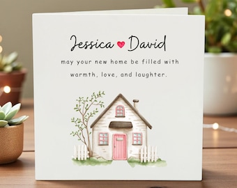Funny New Home Card – Housewarming Card with Love and Happiness Message – Moving Greeting Card – New Homeowner Gift Card