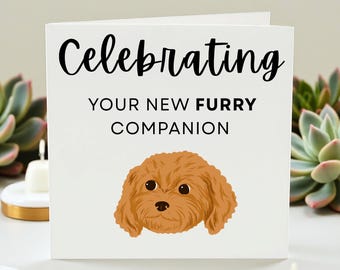 New Puppy Card, Congratulations on Your New Dog, Dog Adoption Gift, New Pet Card, Gotcha Day Card, Welcome Home Puppy, Dog Lover Gift, Pet