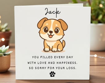 ペットを亡くされた方への弔慰カード - 足跡カード - ペットを亡くされた方への弔慰カード - ご愁傷様です - ペットを亡くされた方への弔慰カード